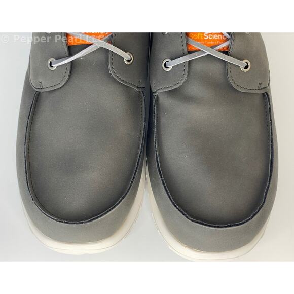 Deck Shoe Cruise Oiled Nubuck EVA Charcoal Men's Size 11 Soft Science Boat Beach - Picture 3 of 11